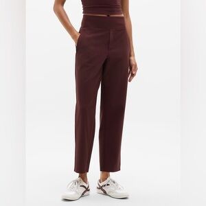 Athleta Burgundy Straight Leg Pants